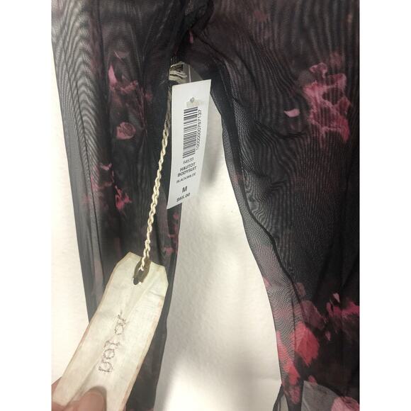 NWT Le Fou Wilfred Sz Medium Black Wilde Long Sleeve Hautot Bodysuit - Picture 3 of 8